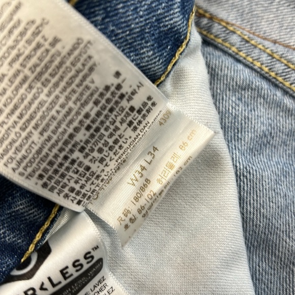 NWOT Men’s  505™ Regular Straight Fit Non-Stretch Jeans 34x34 - Picture 8 of 10